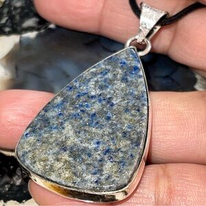 Lapis Lazuli Crystal Pendant 2 1/4”